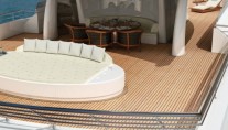 Superyacht Amels 199 Wide private beach for sunning and socializing